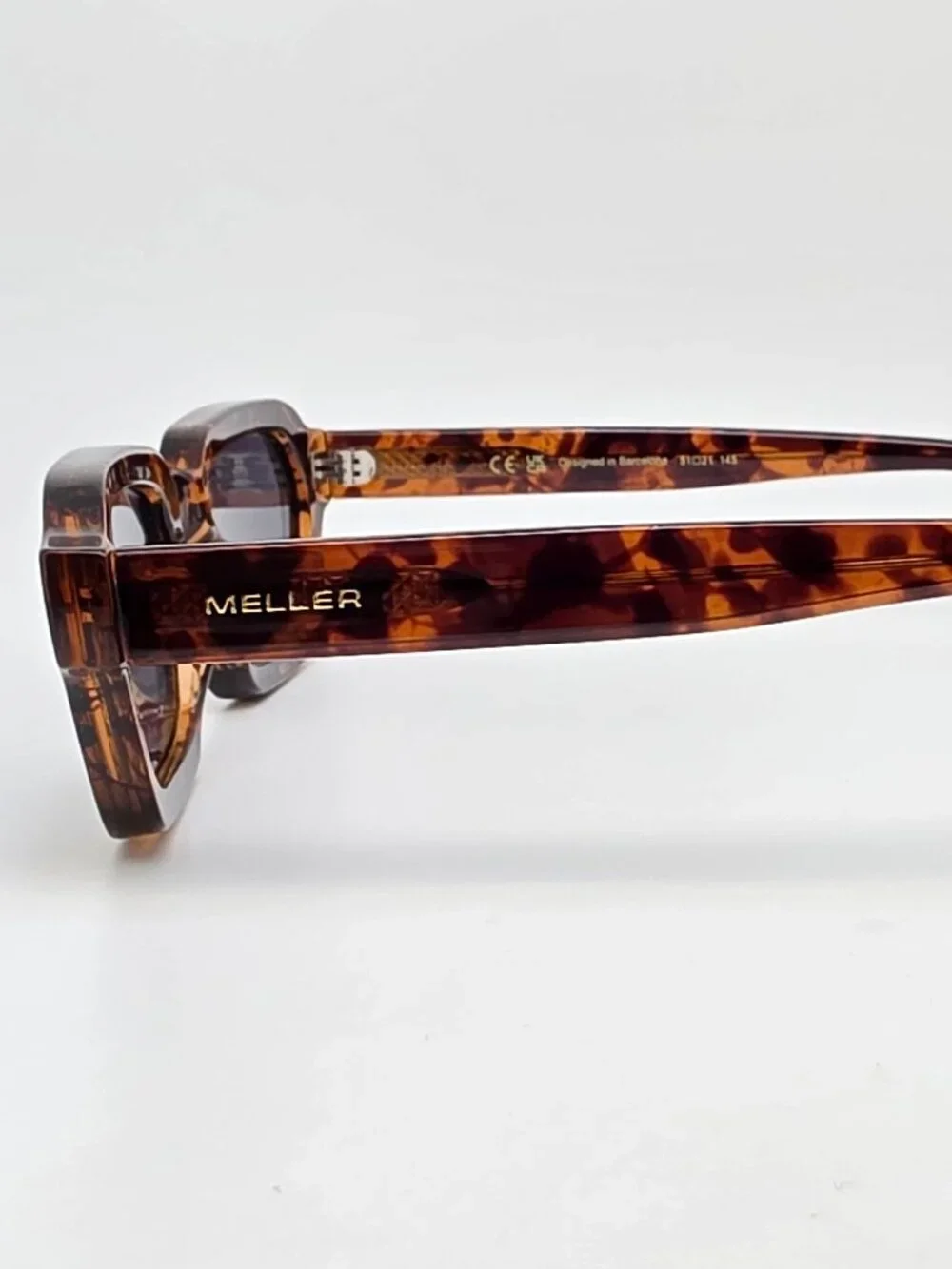 Meller Tana 250307 Tigris Carbon Frame Polarized Black Lens Sunglasses 51-21-145